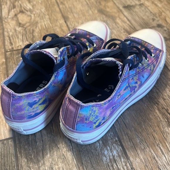 CONVERSE All Star Chuck Taylor platform shoes tie dye purple size 7 - Picture 4 of 7